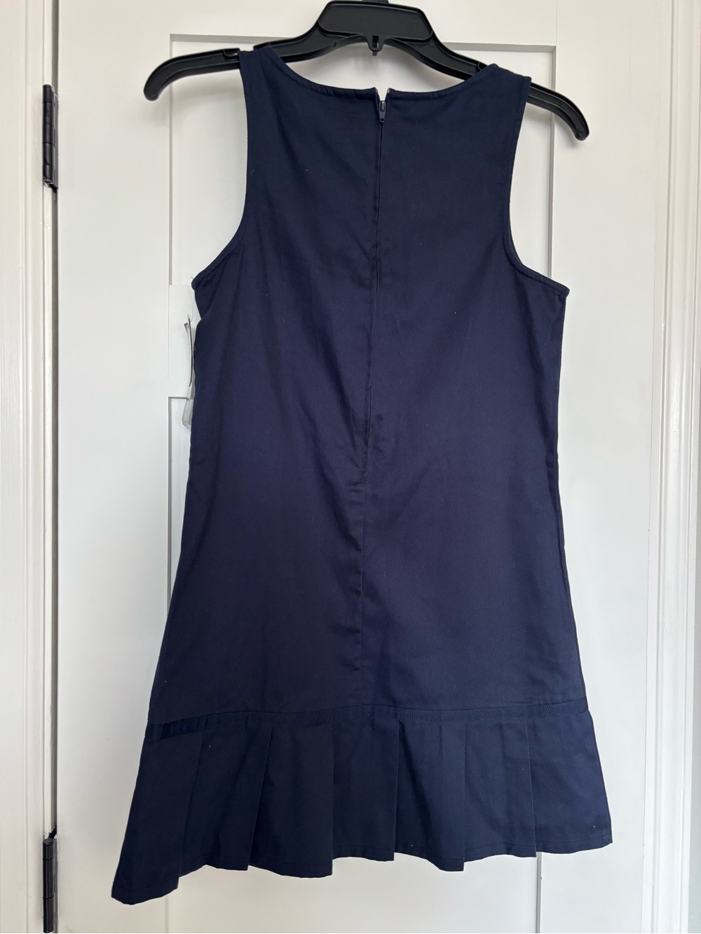 French Toast Navy Sleeveless Pleated-Hem School Jumper Dress - Picture 3 of 9